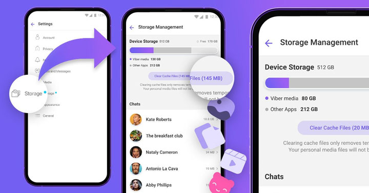 Viber ra mắt tính năng lưu trữ dung lượng mới trên ứng dụng